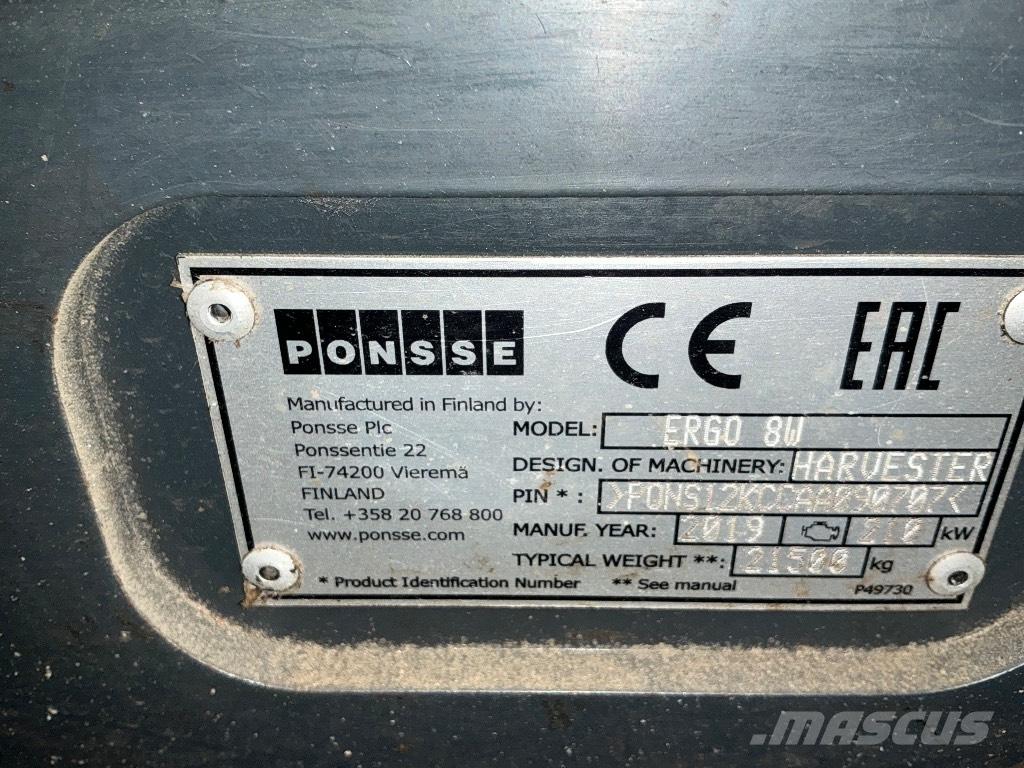 Ponsse ERGO 8W 收割机