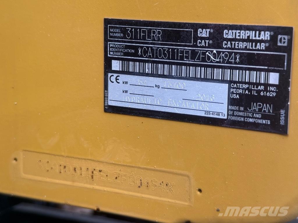 CAT 311 FL RR 履带挖掘机
