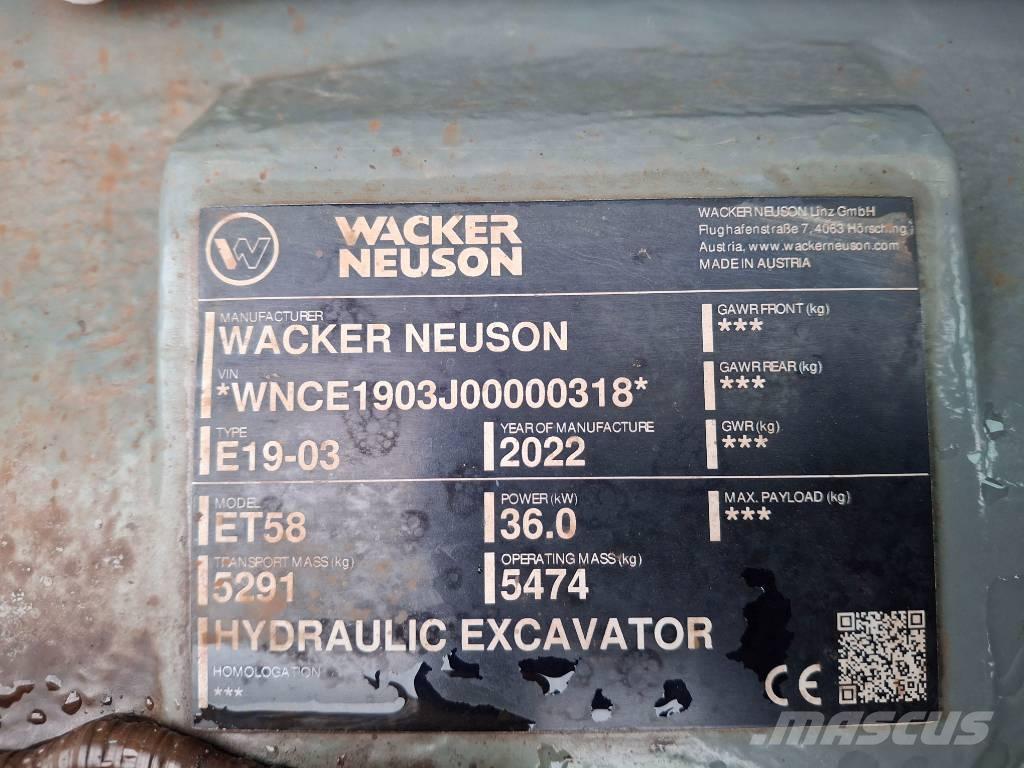 Wacker Neuson ET58 履带挖掘机