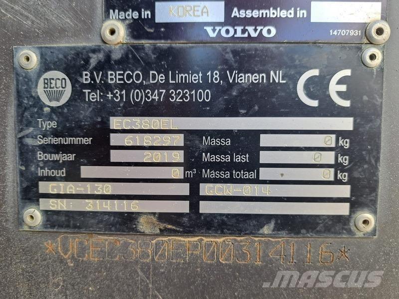 Volvo EC 380 EL 履带挖掘机