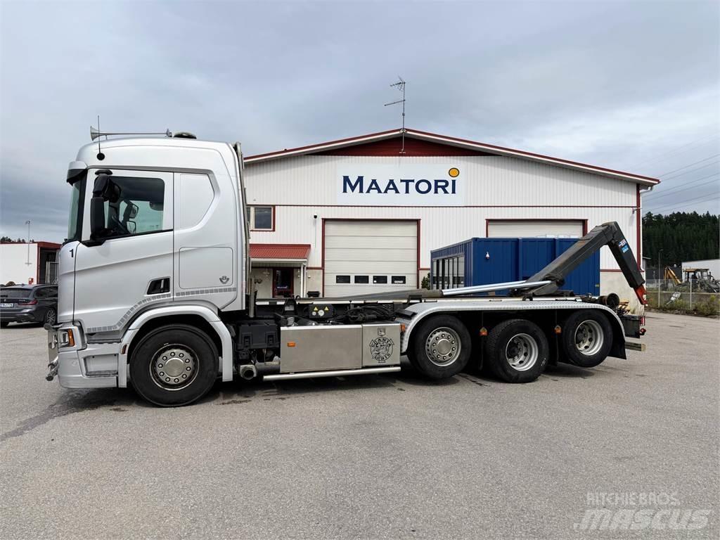 Scania R520 8x2 工程吊钩车