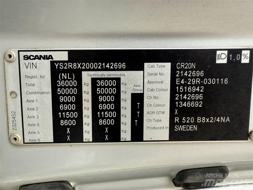 Scania R520 8x2 工程吊钩车