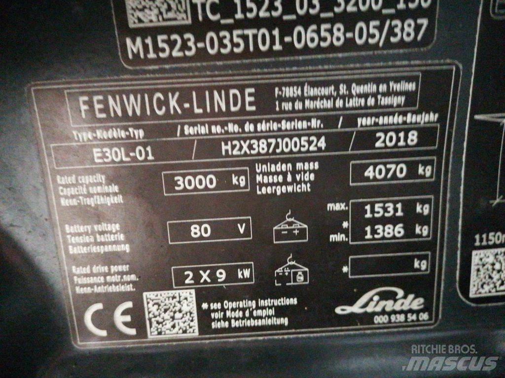 Linde E30L-01 电动叉车