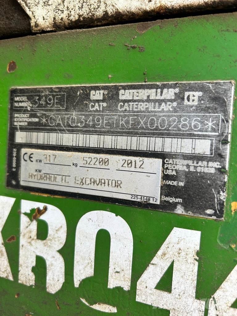 CAT 349EL VG 履带挖掘机