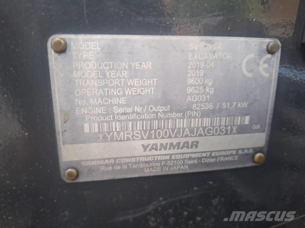 Yanmar SV 100-2A 中型挖掘机