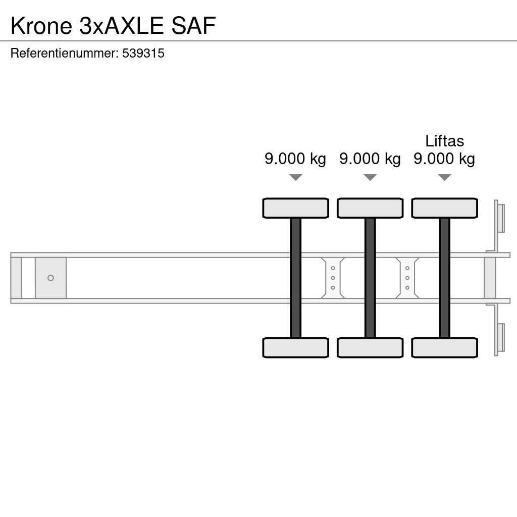 Krone 3xAXLE SAF 半挂厢式车