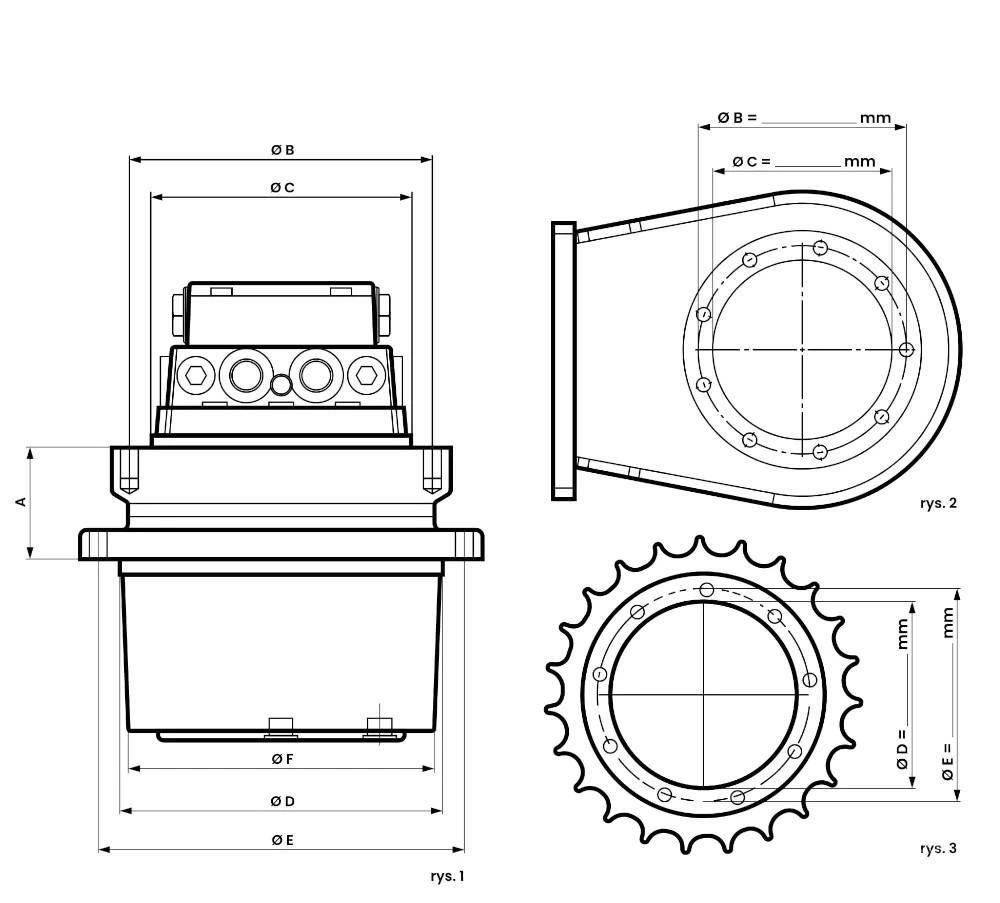 CASE CX 25 传动装置
