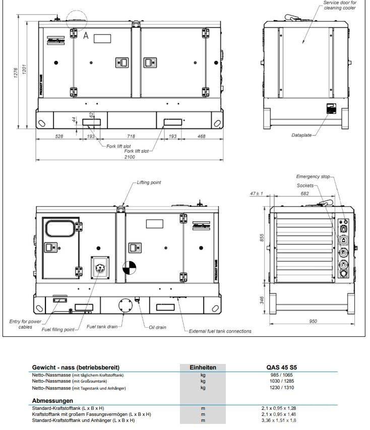 Atlas Copco QAS45 柴油发电机