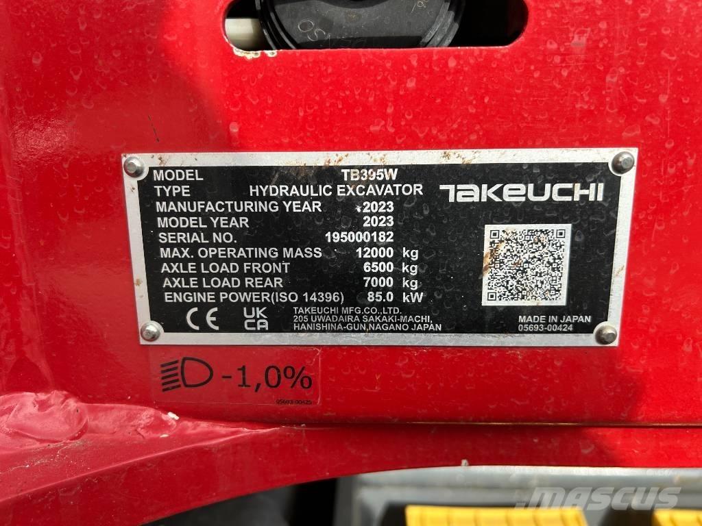 Takeuchi TB 395 W 轮式挖掘机