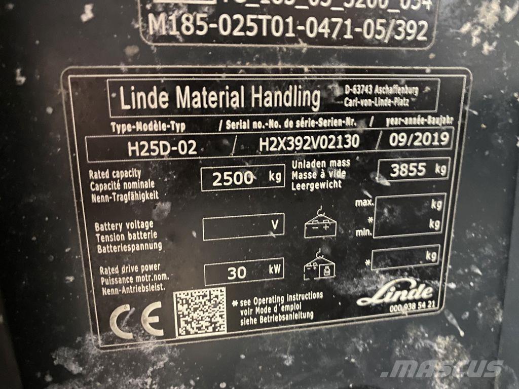 Linde H25D-02 柴油叉车