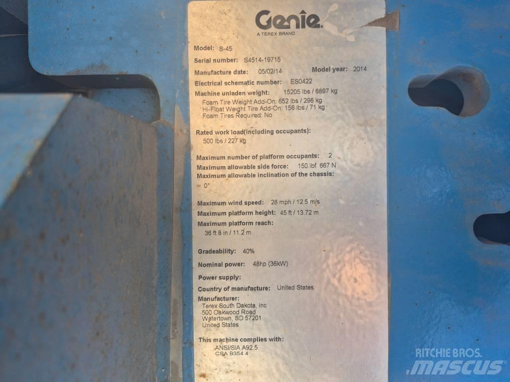 Genie S 45 直臂高空工作平台