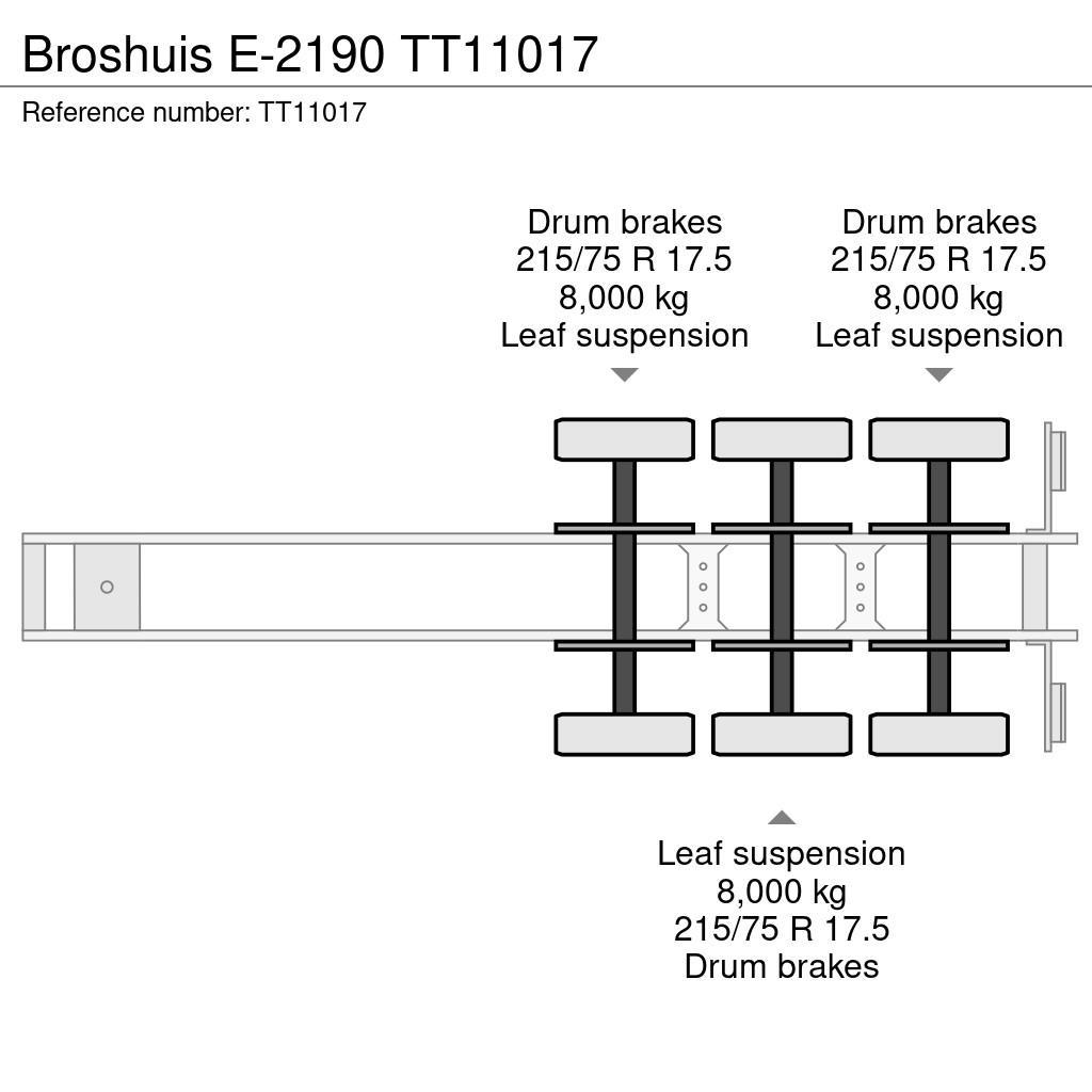 Broshuis E-2190 低平板半挂车