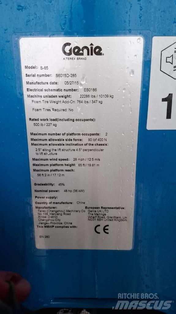 Genie S 65 直臂高空工作平台
