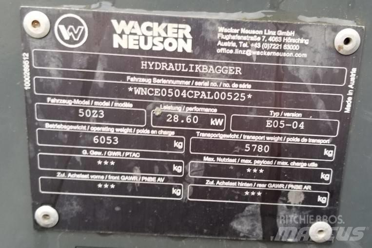 Wacker Neuson 50Z3 履带挖掘机