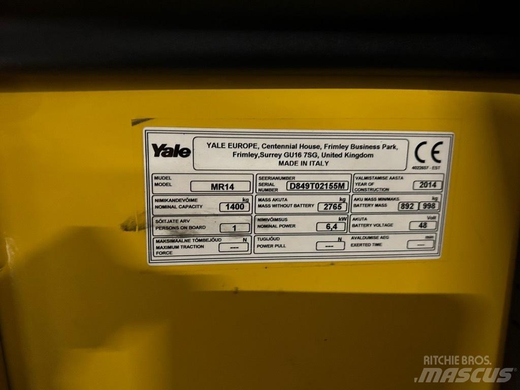 Yale MR 14 前移式叉车