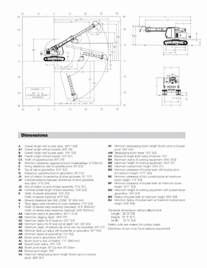 Gradall XL 5200 III 履带挖掘机