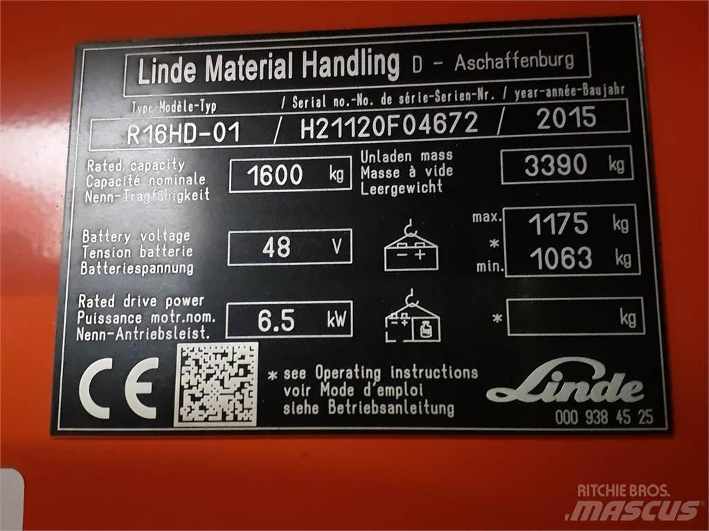 Linde R16HD 前移式叉车