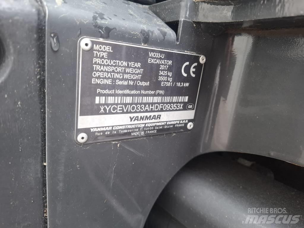 Yanmar Vio 33 U 小型挖掘机