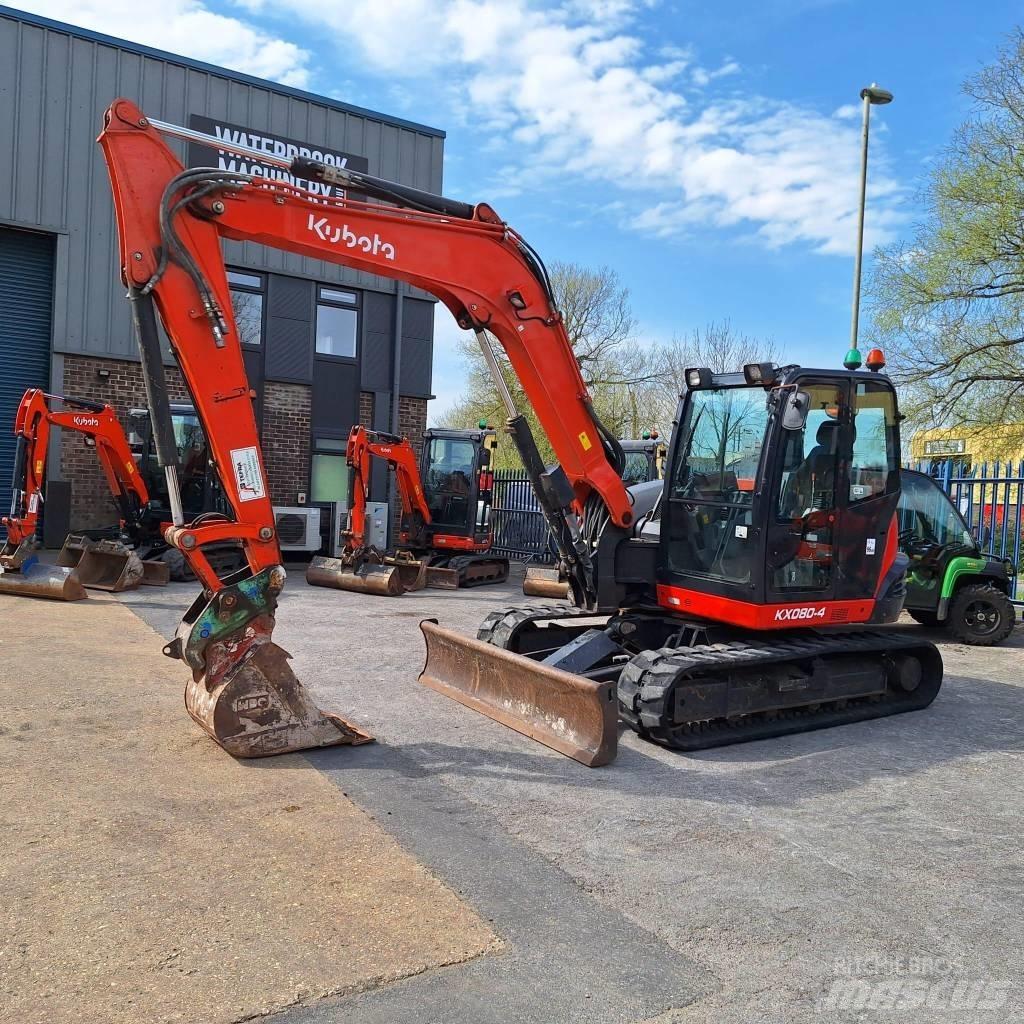 Kubota KX080-4 中型挖掘机