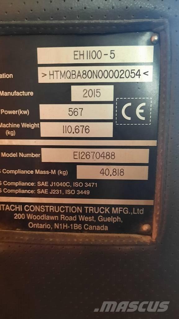 Hitachi EH 1100-5 刚性自卸车