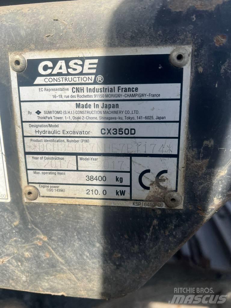 CASE CX 350 D 履带挖掘机