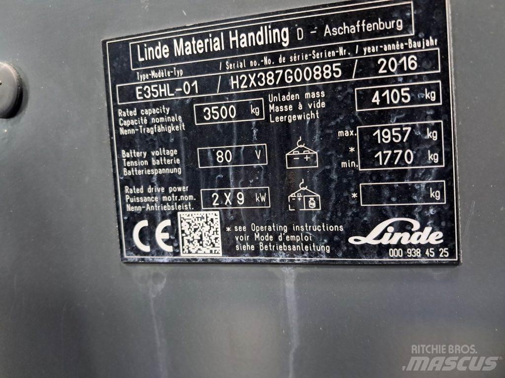 Linde E35HL-01 电动叉车