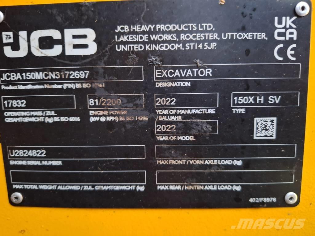 JCB X 150 HD 履带挖掘机