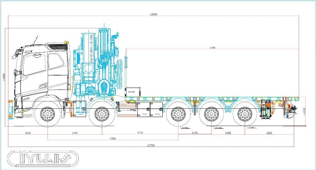 Volvo FH 13 540 起重车