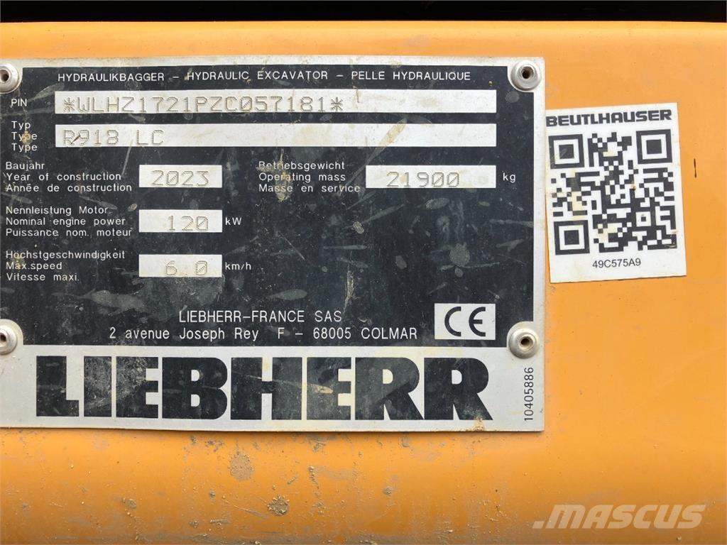 Liebherr R918 履带挖掘机