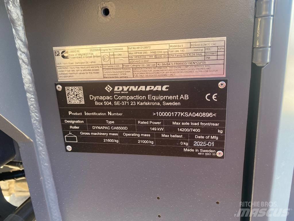 Dynapac CA 6500 D 单轮压路机
