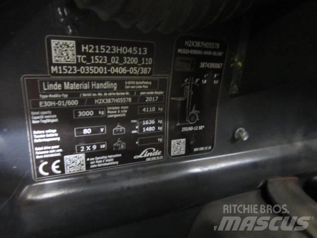 Linde E30H 电动叉车