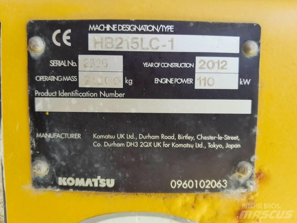 Komatsu HB215LC-1 履带挖掘机