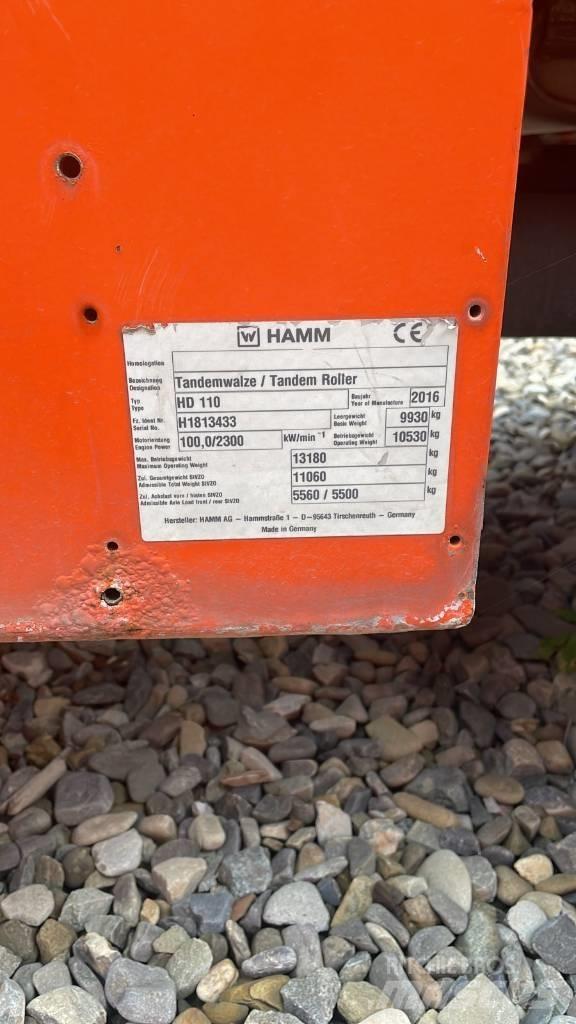 Hamm HD 110 双轮压路机