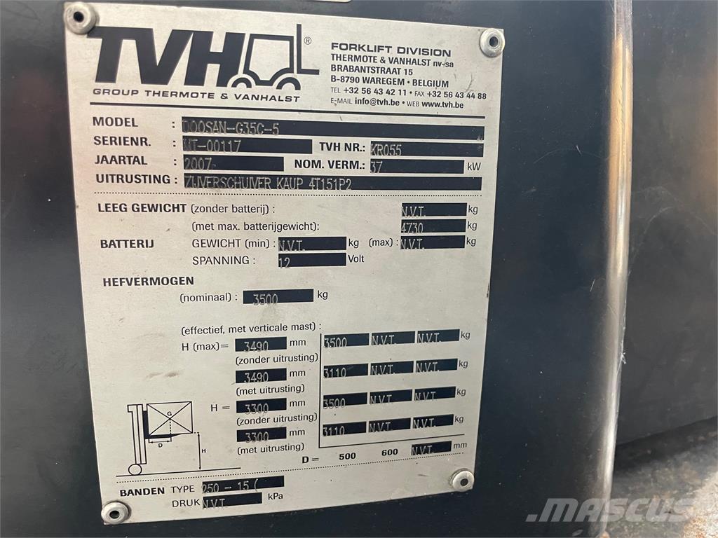 Doosan G35C-5 天然气叉车