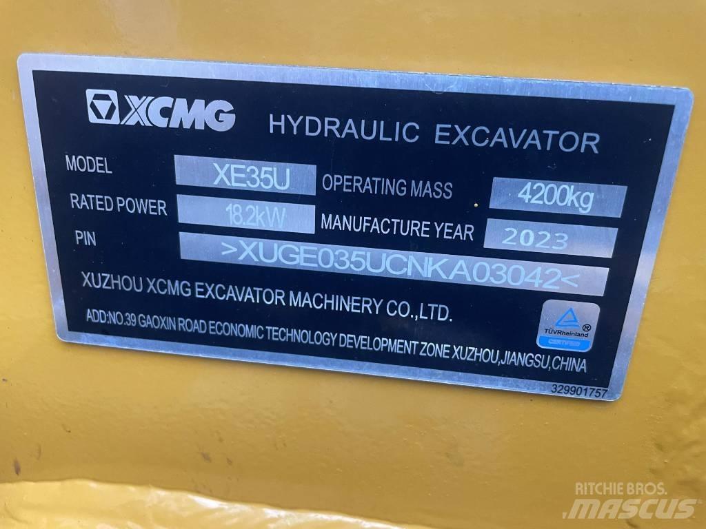 XCMG XE 35 U 小型挖掘机