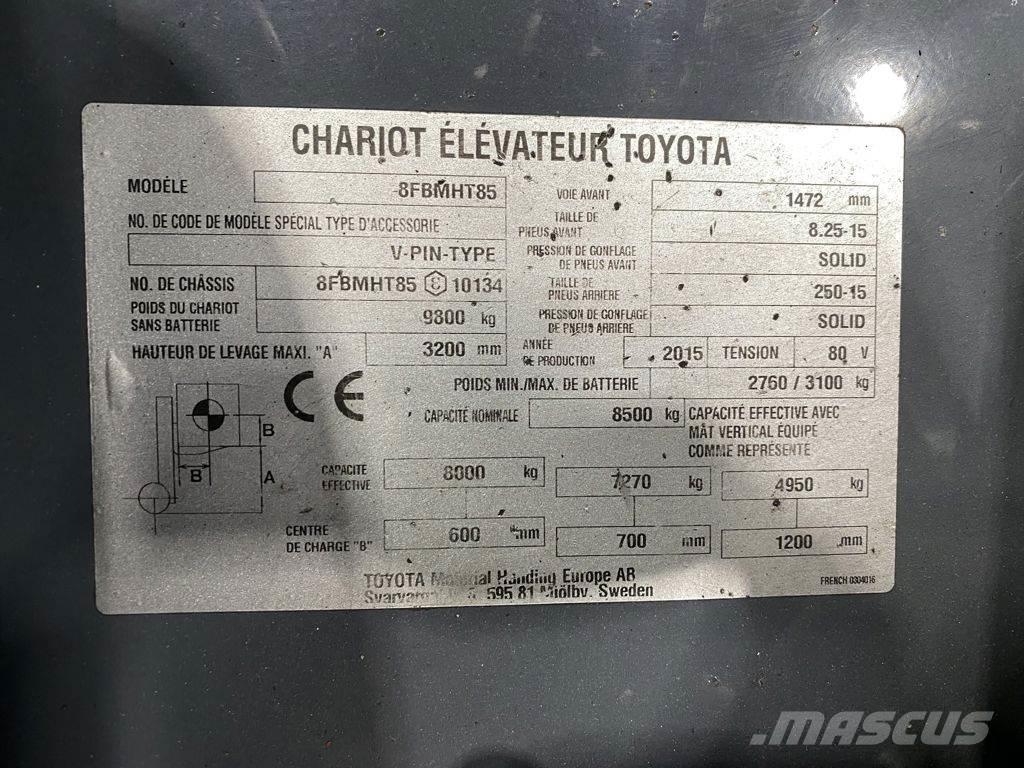 Toyota 8FBMHT85 电动叉车