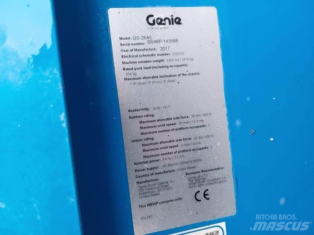 Genie GS 2646 剪叉式升降机
