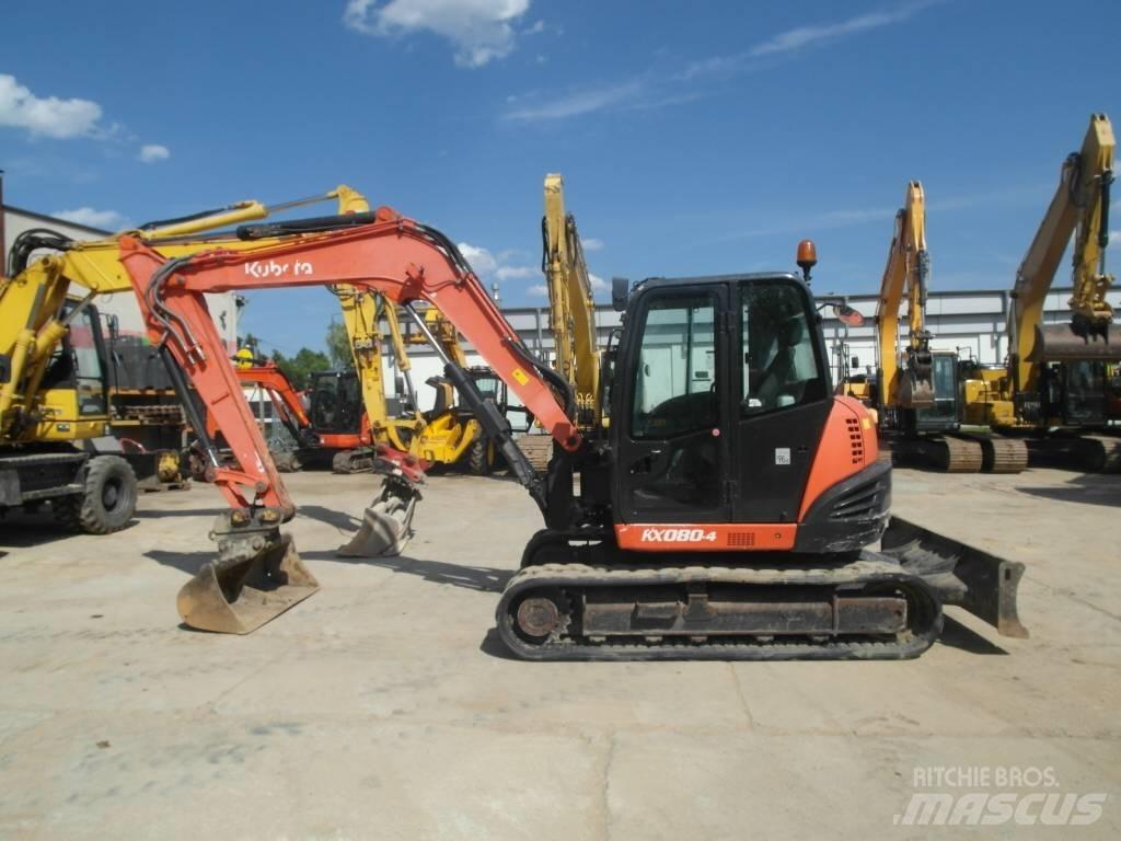 Kubota KX 080-4 中型挖掘机
