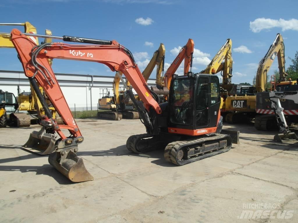 Kubota KX 080-4 中型挖掘机