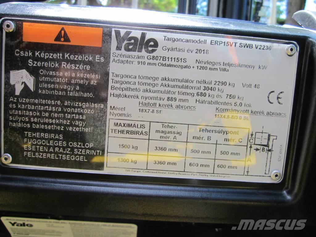 Yale ERP15VT 电动叉车