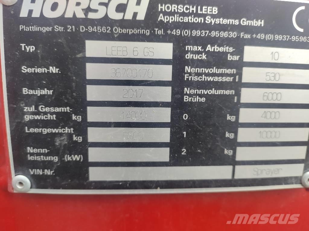 Horsch Leeb 6 GS 牵引式喷雾机