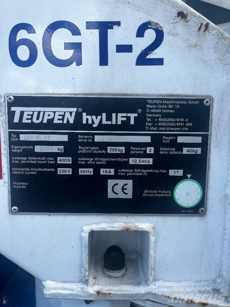 Teupen Leo 16GT 曲臂高空工作平台