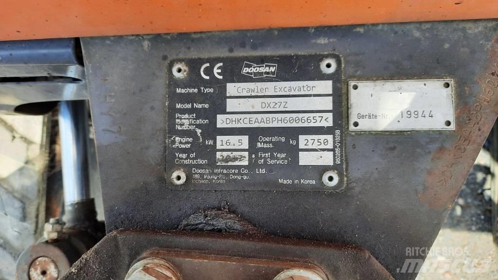 Doosan DX 27 Z 小型挖掘机
