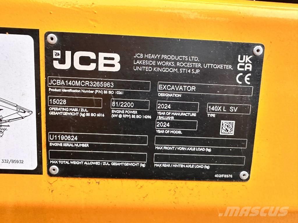 JCB 140 X 履带挖掘机