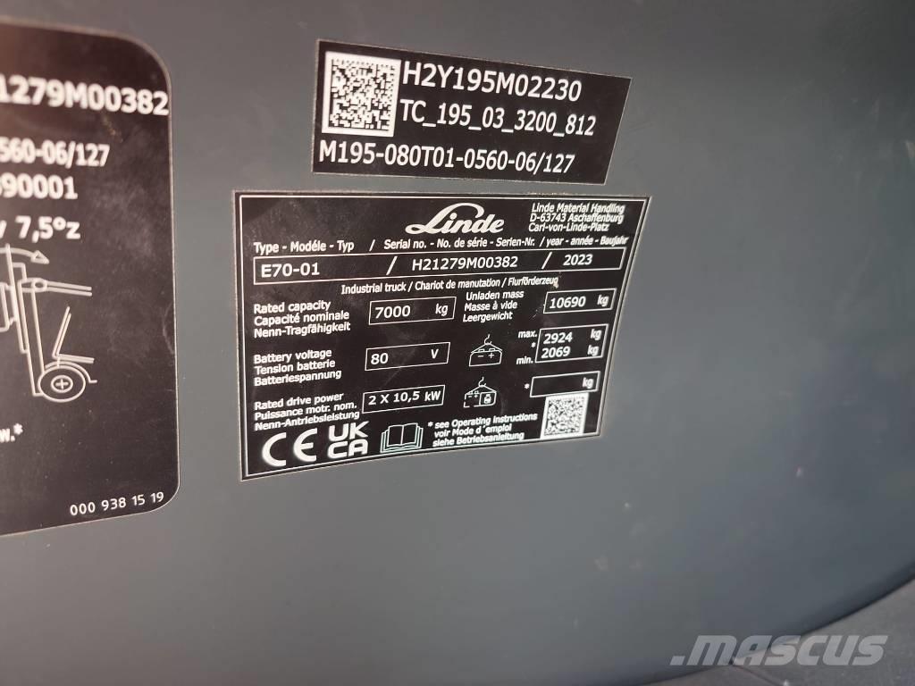 Linde E 70/1279 电动叉车