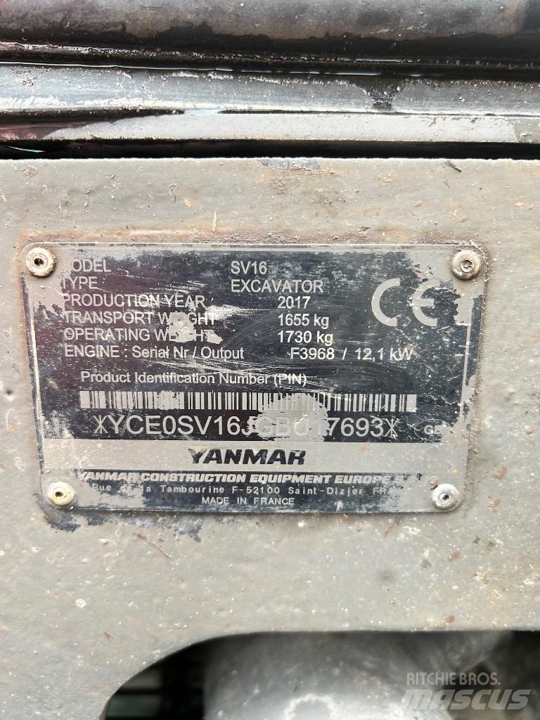 Yanmar SV 16 小型挖掘机