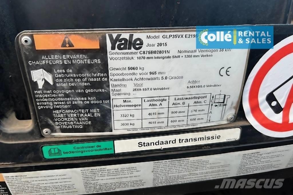 Yale GLP 35 VX | 2015 天然气叉车