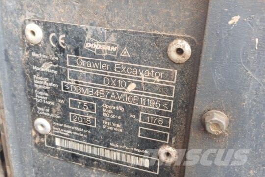 Develon DX 10 Z 小型挖掘机