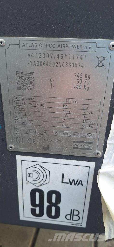 Atlas Copco H185 VSD 压缩机