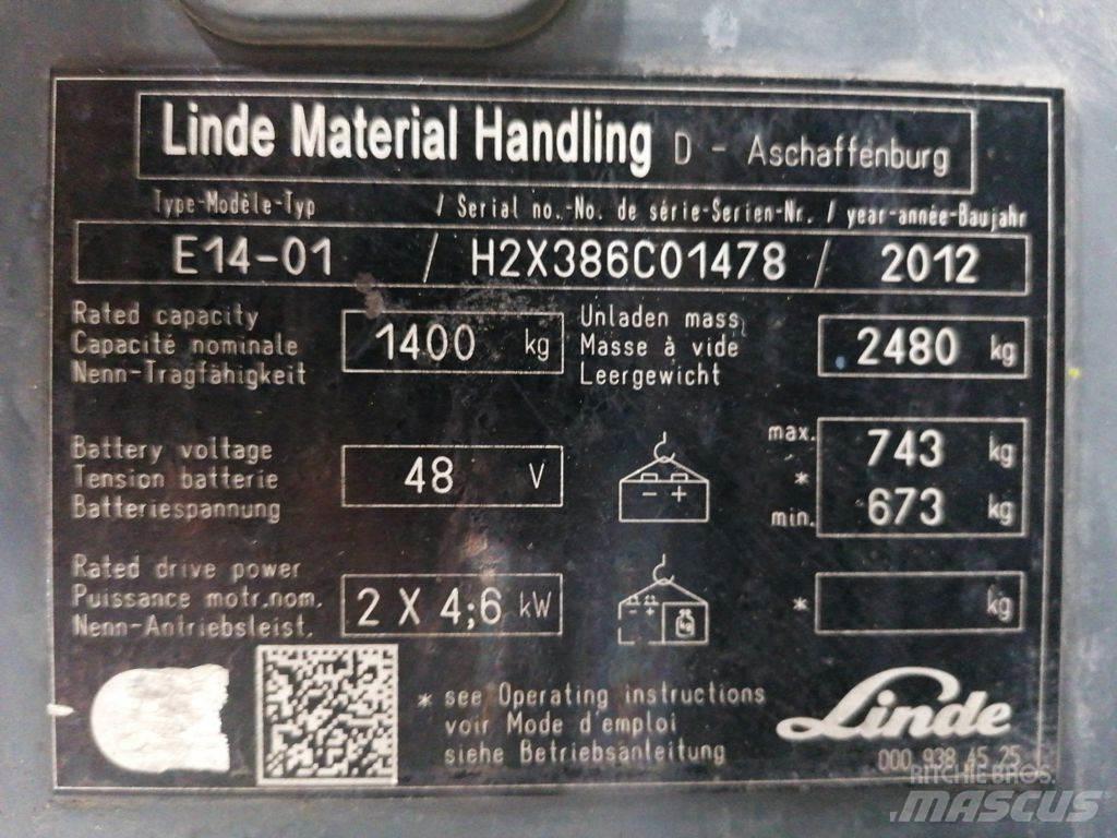Linde E14-01 电动叉车